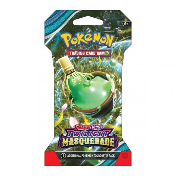 Pokemon Scarlet&Violet: Twilight Masquerade Sleeved Booster kortų papildymo pakuotė 1 vnt. Pokemon Scarlet&Violet: Twilight Masquerade Sleeved Booster kortų papildymo pakuotė 1 vnt.